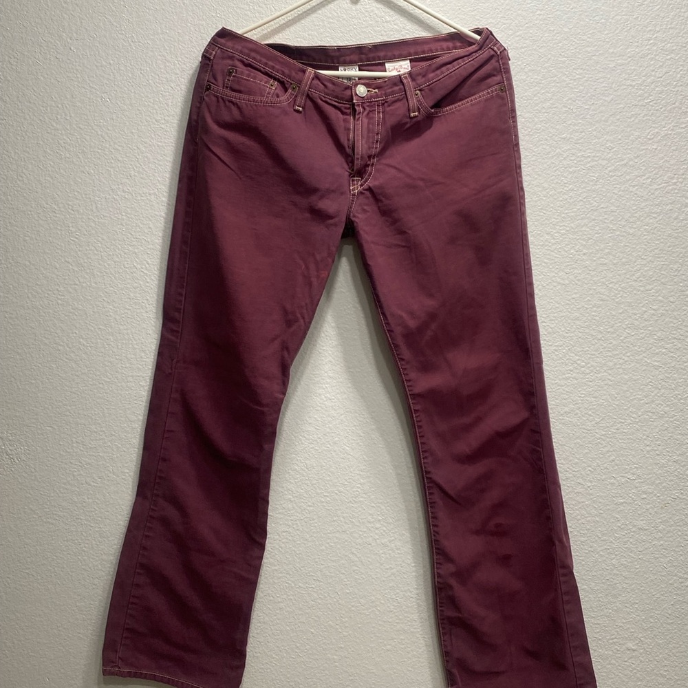 Lucky Brand jeans, purple/maroon, used
